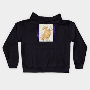 Cancer Star Sign Art. Kids Hoodie